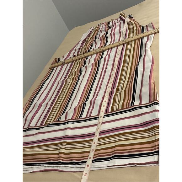 Apt.9 Women's Size XL Sleeveless Striped Tie Back Shift Dress High Neck Pullover - Picture 10 of 11